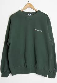 Green Champion Sweatshirt Pinpon Site Fashion Vintage Hoodies Casual Work Outfits Green Champion Sweatshirt