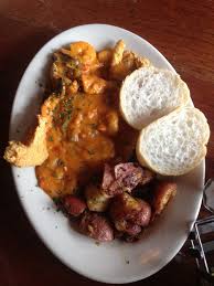 If catfish is on your menu, here are a few awesome dishes to serve alongside. Fried Catfish Topped With Shrimp Etouffee And A Side Of Potatoes And French Bread From Brady S In Hammond Louisiana Louisiana Recipes Shrimp Etouffee Food