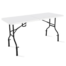 Vous rêvez d'un intérieur unique et original. Mobeventpro Table Pliante Blanche 180 Cm Avec Rehausseurs Tables De Jardin Rue Du Commerce