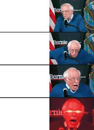 Earlier today, at the inauguration of president joe biden, bernie sanders was snapped sitting in the stands, looking a tad chilly. Bernie Sanders Reaction Nuked Blank Template Imgflip