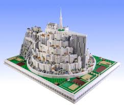 The Lord Of The Rings Minas Tirith Microscale Hellobricks Creations En Lego Projets De Lego Lego Architecture