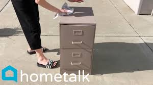 Back then you basically had to trot down to office depot and pick out some generic file cabinet that didn't match your desk style. Filing Cabinet Desk Here S A Great Idea For Your Old Filing Cabinets Hometalk Youtube