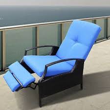 Outsunny Wicker Adjustable Recliner Chair Rattan Armchair In 2020 Outdoor Recliner Garden Recliner Chairs Outdoor Wicker
