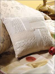 Lacy Patchwork Pillow Kirlent Kirlent Dekoratif Yastiklar