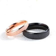 You'll receive email and feed alerts when new items promise black gold filled wedding rings rose gold filled red ruby blue sapphire. Black And Rose Gold Plated Stainless Steel His And Her Couple Rings