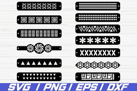 Leather Bracelets Svg Bracelet Template Svg Cut File 216917 Cut Files Design Bundles