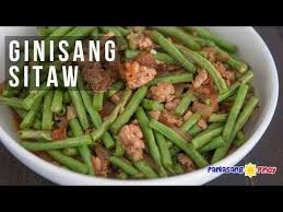 Ginisang Baguio Beans With Pork Panlasang Pinoy Recipe Green Beans Sauteed Green Beans Ground Beef