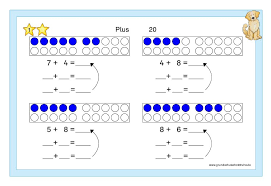 Plusaufgaben klasse 1 zum ausdrucken. Mathe