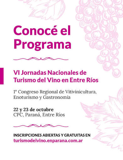 🍷Se presentaron las VI Jornadas Nacionales de Turismo del Vino y el 1.er Congreso  Regional de Vitivinicultura, Enoturismo y Gastronomía Se realizó el  lanzamiento ante la prensa de ambos encuentros, q