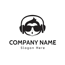 Black Headset And Man Head Logo Design 746893919431189695 Music Logo Music Logo Design Logo Design
