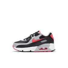 Nike Air Max 90 Black Radiant Red Wolf Grey Ps Cd6867 009