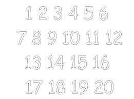 Coloring Pages Numbers 1 20 Free Printable Numbers Cute Coloring Pages Printable Numbers