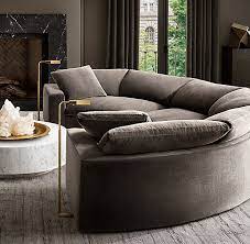 Cloud Curve Semicircle Sectional Modern Sofa Living Room Curved Sofa Living Room Curved Sofa