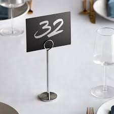 Choice 8 Chrome Menu Card Holder In 2020 Restaurant Table Numbers Menu Cards Chrome
