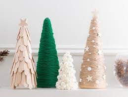 Our diy felt candies look almost sweet enough to eat. Diy Cone Christmas Trees Fun365