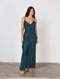 VESTIDO BERTA VERDE BOTELLA