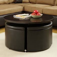 Ottoman Round Storage Homelegance Rowley Round Gas Lift Dining Table W 4 Storage Ottoma Round Ottoman Coffee Table Storage Ottoman Coffee Table Coffee Table