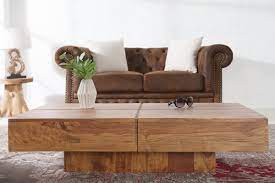 Shop dining tables at chairish, the design lover's marketplace for the best vintage and used furniture, decor and art. Casa Padrino Designer Solid Wood Coffee Table Nature 110 X 30 Cm Living Room Table