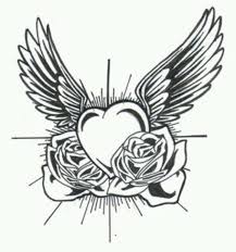 Black And White Angel Wings Tattoo Designs Traditional Angel Wing Tattoos Google Search Heart With Wings Tattoo Tattoo Stencils Wings Tattoo