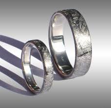 Jordan Told Me He Wants To Get Meteorite Rings Some Lucky Girl Somewhere Better Appreciate That Meteorite Ring Meteorite Wedding Band Mens Wedding Rings
