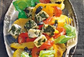 Mozzarella Mit Orangen Paprika Salat Frisch Gekocht Frisch Gekocht Salat Lebensmittel Essen