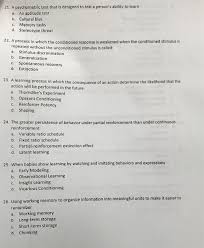 Maybe you would like to learn more about one of these? 21 A Psychometric Test That Is Designed To Test A Chegg Com