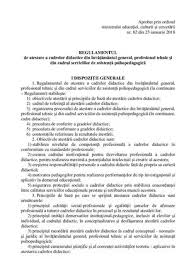 Planul de invatamant presupune, in primul rand, asimilarea de cunostinte. Calameo Regulament Atestare