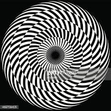 This particular motion aftereffect is also known as the waterfall illusion. Black And White Spiral Optical Illusion Black Background Clipart Image