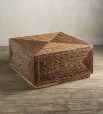 I ended up building my diy tufted top storage ottoman using repurposed coffee bean bags. Woven Seagrass Square Coffee Table Vivaterra