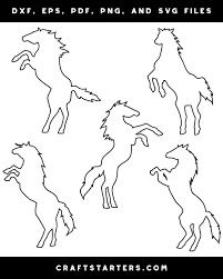 Free Free Horse Rearing Up Svg