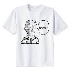 One Punch Man Saitama Nani Tee Anime Beat One Punch Man One Punch Art Clothes