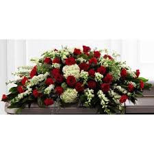 Check spelling or type a new query. Funeral Flower Casket Spray Of Red Roses With Assorted Green Flowers Large Funeral Flowers Funeral Flower Arrangements Casket Sprays