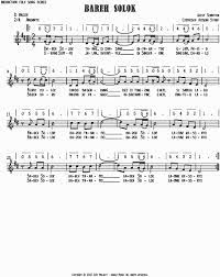 Bareh Solok Indonesian Folk Song Series