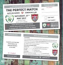 Football Themed Wedding Invitations Http Www Wedfest Co Football Soccer Ticket Wedding Invit Ticket Wedding Invitations Football Wedding Theme Soccer Wedding