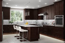 shaker espresso kitchen cabinets
