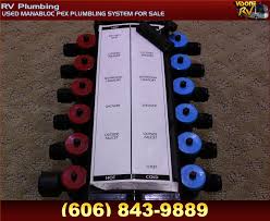 All brass pex crimp manablocs include port crimp connections, drill templates, instruction guide, faceplate and port labels. Rv Accessories Used Manabloc Pex Plumbling System For Sale Rv Plumbing Rv Plumbing System 12 Port Manabloc Rv Motorhome Parts Salvage Ky Tn Oh Il Wv And Other Surrounding Areas