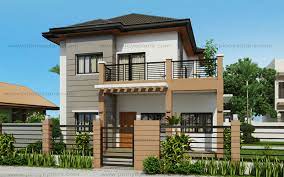 Note that the area of the terraces are not included, for purposes of summing up the total floor are it would be 164 sq.m. 2nd Floor Two Storey House Plans With Balcony House Storey
