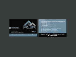 Make your own personalized business card today with our free business card maker. Logo And Card Design For Dda Home Solutions Llc 126 Business Card Designs For Dda Home Solutions Llc