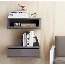 Slice Grey Wall Mounted Storage Shelf Wall Mounted Storage Shelves Floating Bedside Table Storage Shelves
