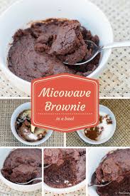 microwave brownie in a bowl panlasang