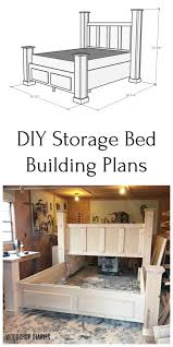 Diy Storage Bed Printable Woodworking