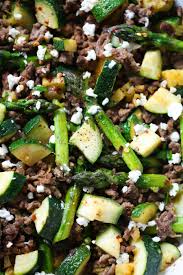 Ground Beef Veggie Skillet This Ground Beef Veggie Skillet Is Made With Onions Bell Pepper Zucchini Aspar Veggie Skillet Recipe Veggie Skillet Ground Beef