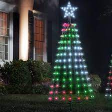 Check spelling or type a new query. Amazon Com Aurio Au Pxt5 248lst Msc 5 Ft Light Show Pixel Cone Tree 43 Function 248 Led Outdoor Christmas Decorations With Star Multi Color Patio Lawn Garden
