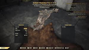 Operation tidy), control pests at dolly sods (misc daily. Ps4 H 3 Assassin S Sentinel S Wood Chest Piece With 25 Radiation Resistance W Caps Market76