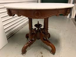 Antique Victorian Marble Top Parlor Table Highly Carved Base Etsy In 2020 Parlor Table Marble Top Table