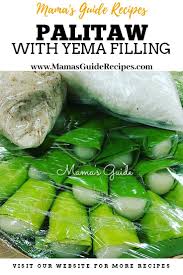 Palitaw With Yema Filling In 2020 Filipino Desserts Filling Recipes Yema Recipe