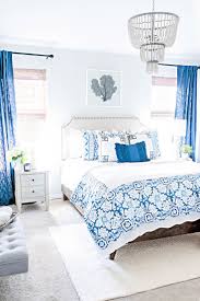 Blue And White Coastal Guest Bedroom Reveal White Guest Bedroom White Bedroom Design Blue White Bedroom