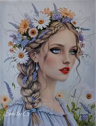 Lyra pencils and metallic/glitter pens art techniques