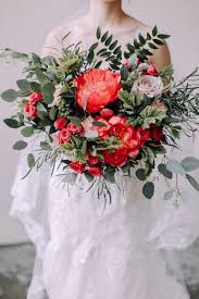 Sophisticated Floral Designs Portland Wedding Florist Coral Peony Bridal Bouquet 2019 Color Of The Yea Bridal Bouquet Peonies Wedding Flowers Coral Charm Peony