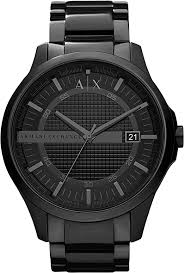 Shop the full range of men's watches from the latest armani exchange collection. Amazon Com Armani Exchange Men S Hampton Stainless Steel Watch Color Black Black Model Ax2104 Armani Exchange Watches